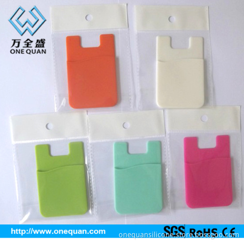 Silicon Smart phone card sets Purse Wallet For Womens
